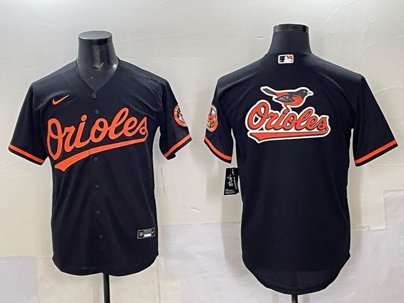 Men 2025 Baltimore Orioles Blank black Nike MLB Jersey style 032->oakland raiders->NFL Jersey